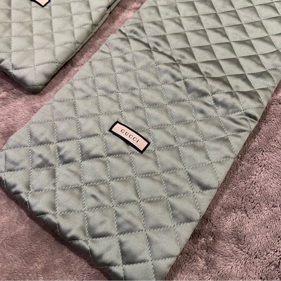Gucci Quilted Green Pouches - Picture 4 of 6